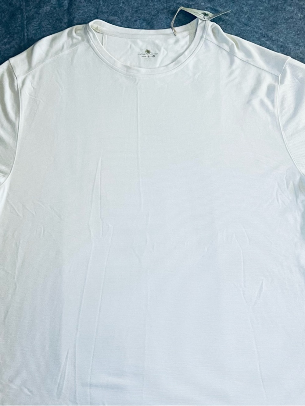 Men's White Performance Crewneck Short-Sleeve Tee